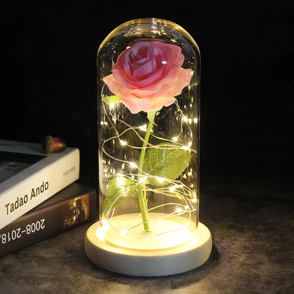 Galactic Enchanted Rose Lamp