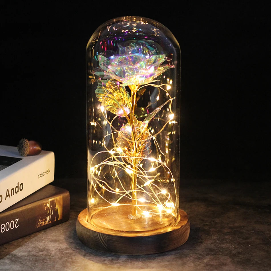 Galactic Enchanted Rose Lamp