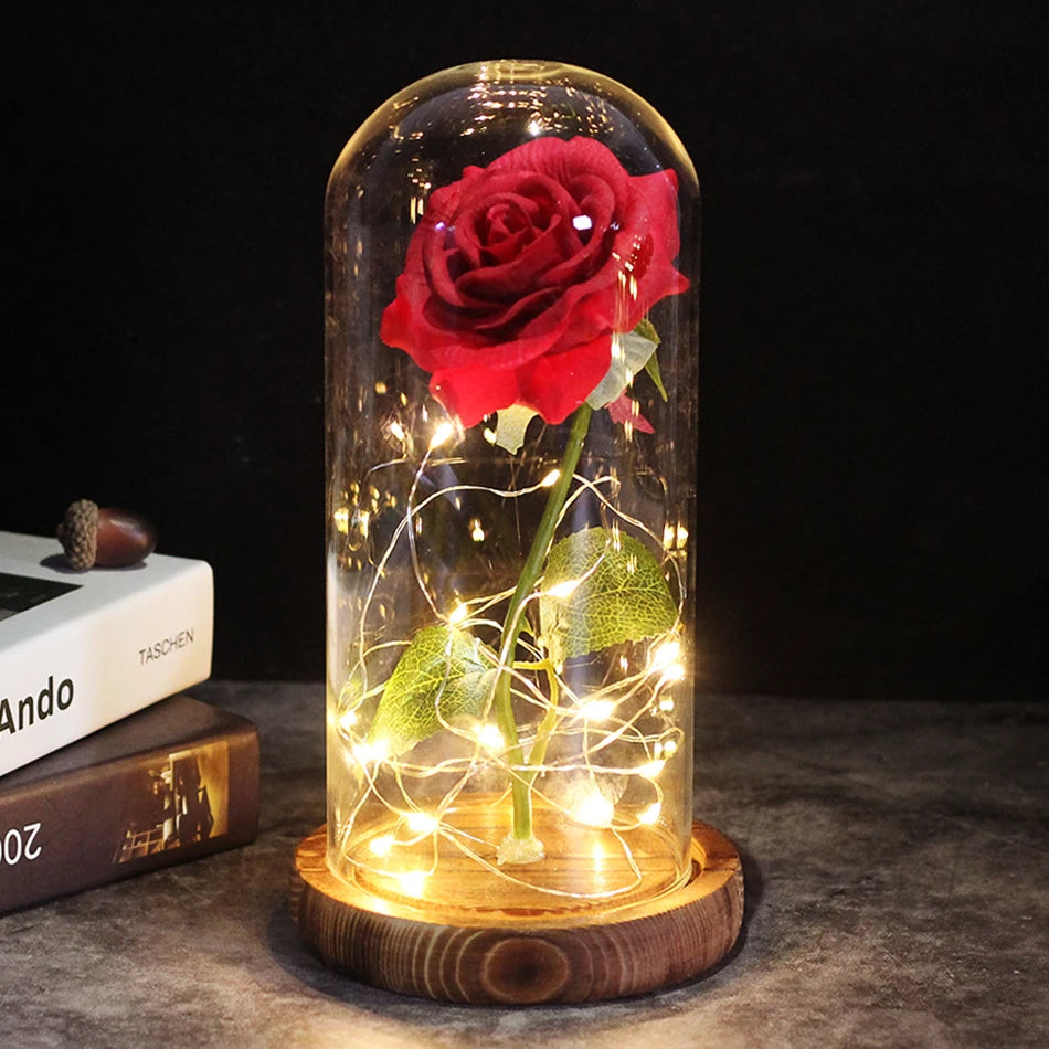 Galactic Enchanted Rose Lamp