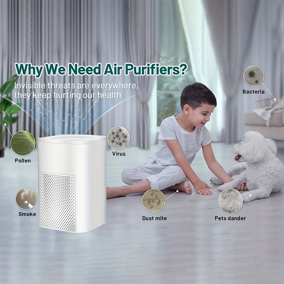 BreatheEasy HEPA Home Air Purifier